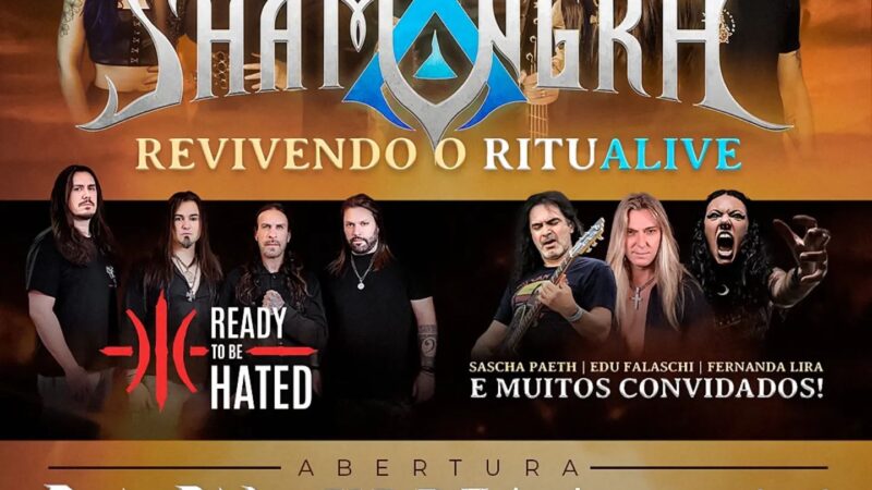 Shamangra anuncia Edu Falaschi, Fernanda Lira e Sascha Paeth como convidados do RituAlive na 4ª Edição da Festa da Firma